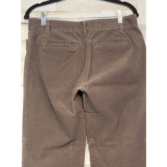 Ann Taylor LOFT Brown Stretch Straight Corduroy Trouser Dress Pants 8P Petite - Picture 4 of 10